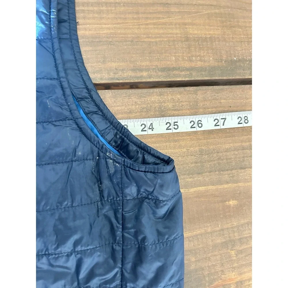 The North Face Mens Quilted Puffer Vest Navy  Size XL Full Zip